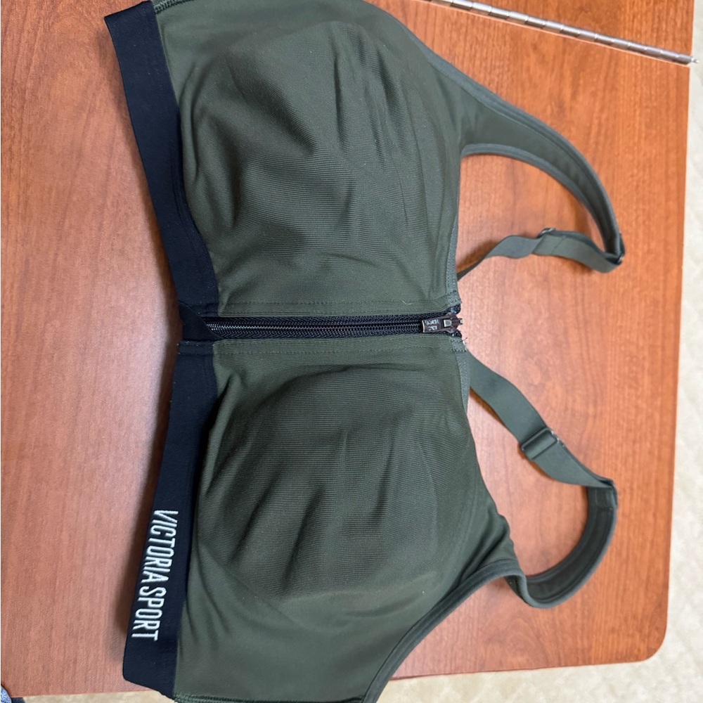 Victoria Sport Olive Green Sports Bra